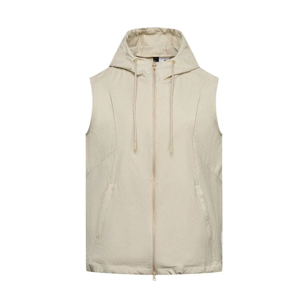 Жилет женский с капюшоном, FOS, Adidas, Khaki