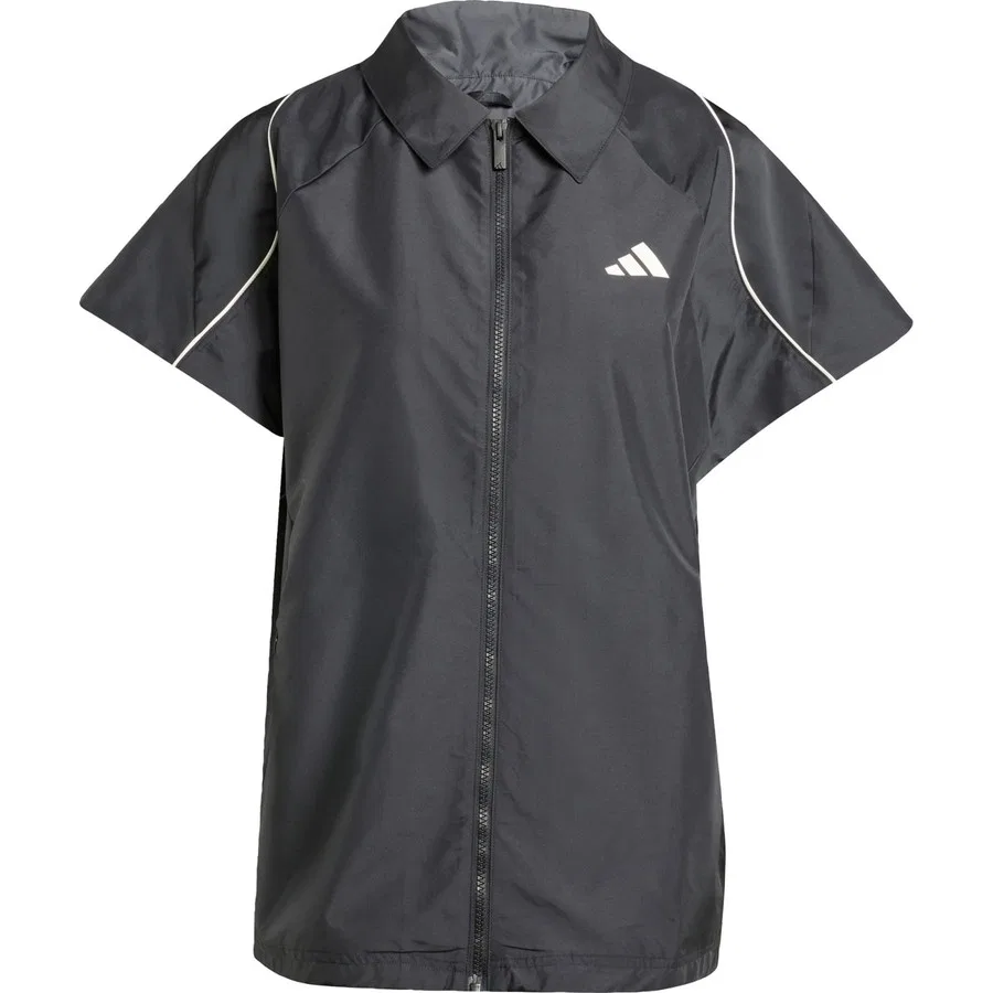 Спортивная рубашка с длинным рукавом Sportswear JL6889 Stadium Cover Up Shirt adidas, Черно-белый — фото 3