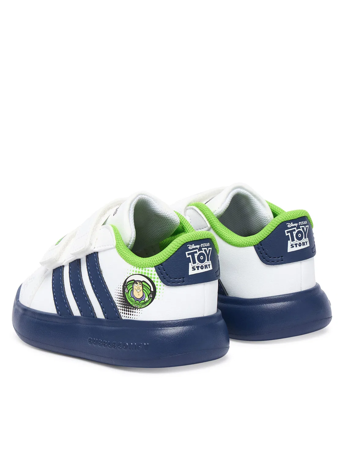 Кроссовки для мальчика Pixar Toy Story Grand Court Bubble Shoes Infants Adidas, белый — фото 3
