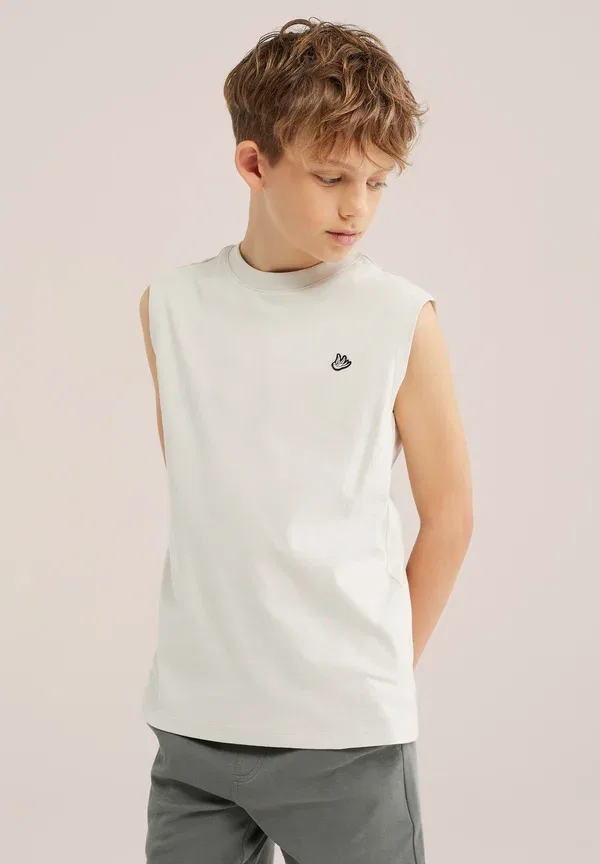 Топ из хлопка We Fashion beige, бежевый — фото 2