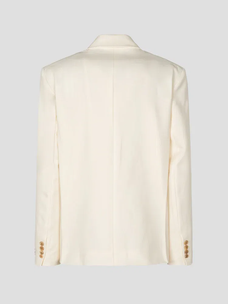 Блейзер оверсайз La Veste Carree JACQUEMUS, Off-White — фото 2