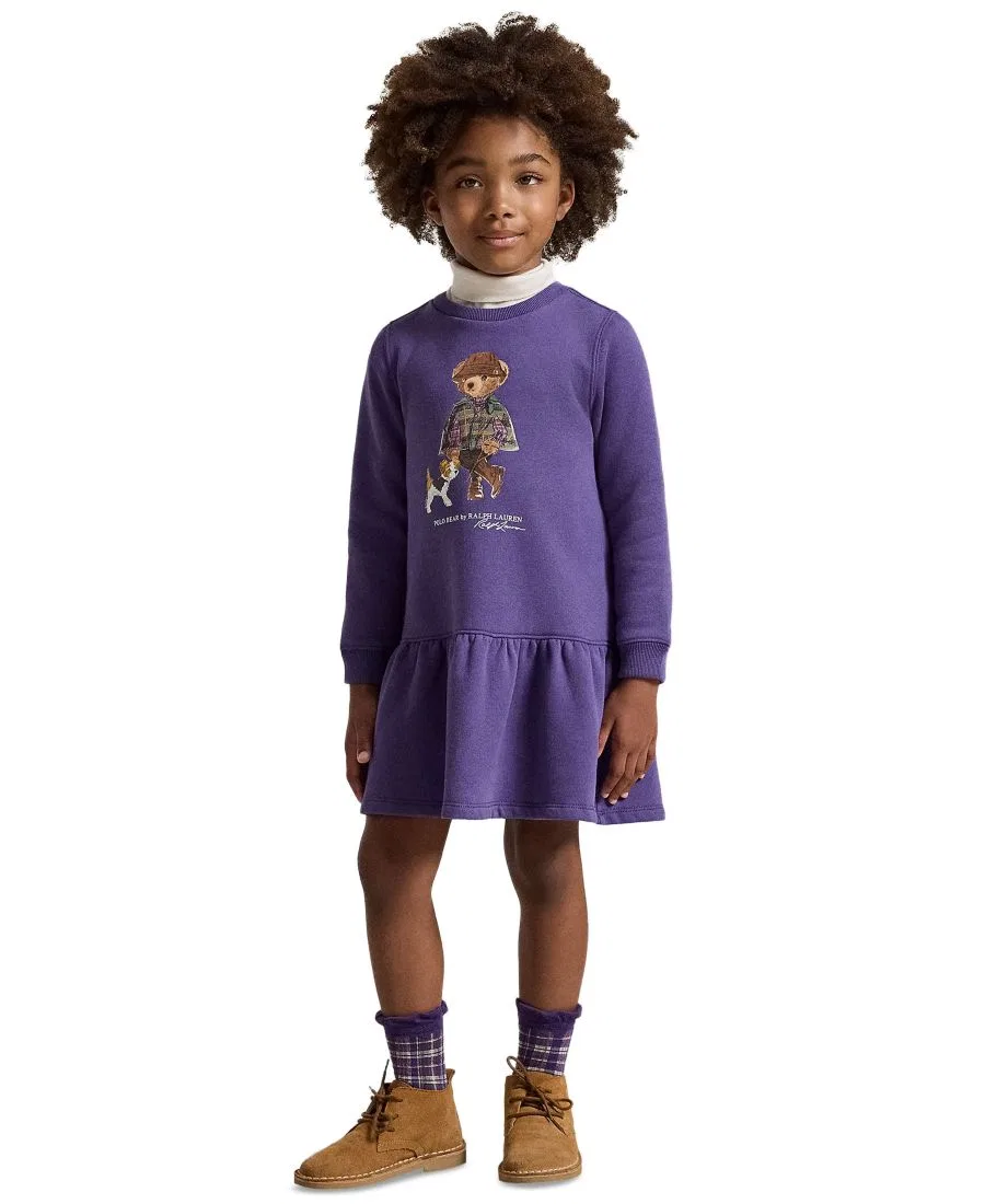 Платье с длинным рукавом Polo Bear Polo Ralph Lauren, Valley Purple
