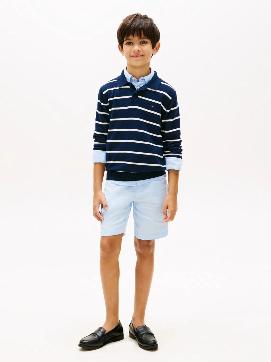 Детские шорты для мальчиков льняные Tommy Hilfiger, Azul