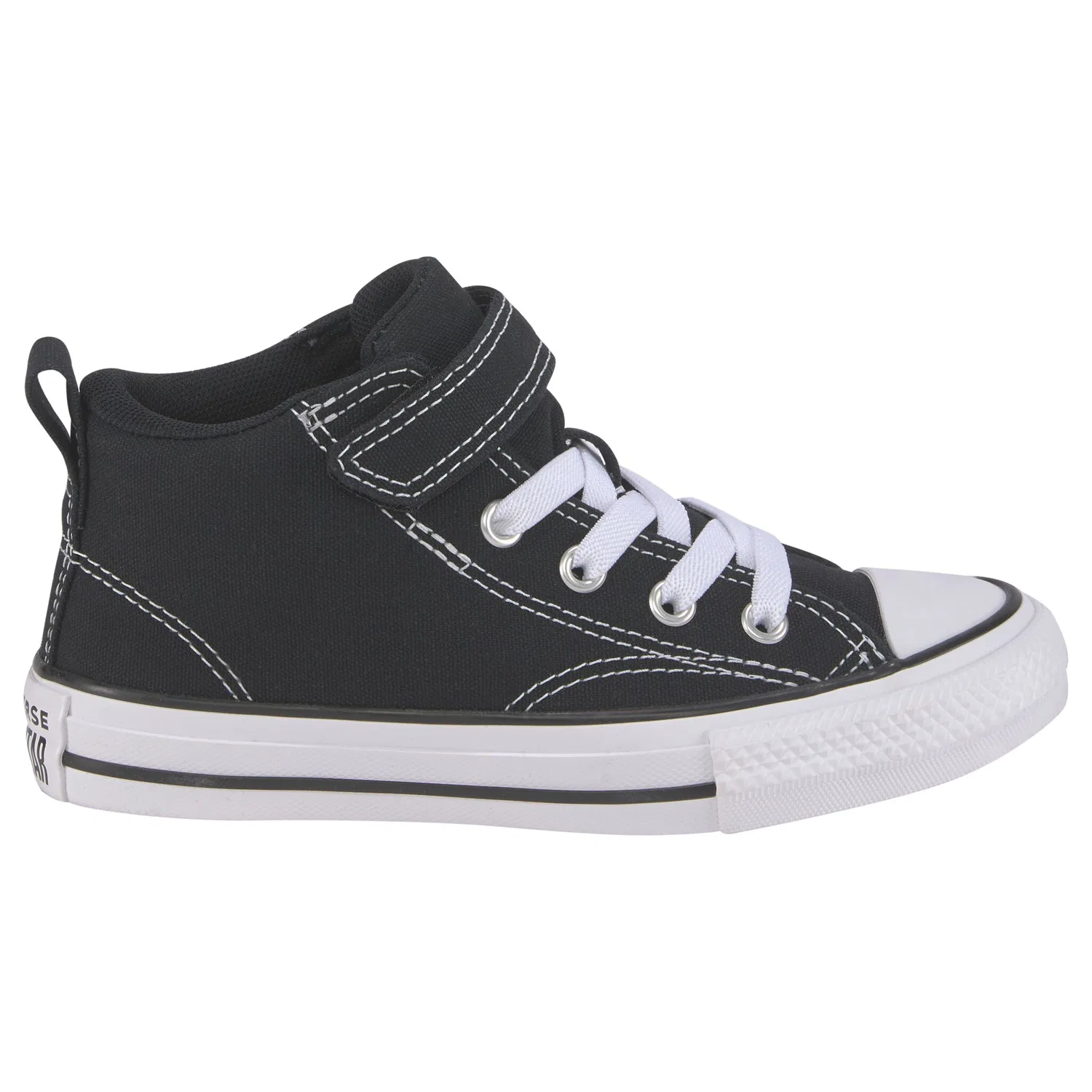 Детские кроссовки с высокой шнуровкой Converse, Black/White — фото 2