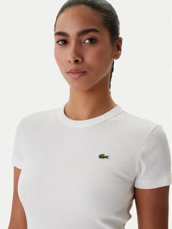 Футболка Lacoste Regular Fit, Белая — фото 4