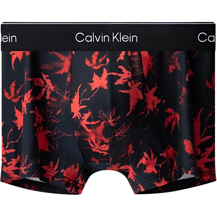 Мужские боксеры с длинным рукавом Calvin Klein, Red Maple Black