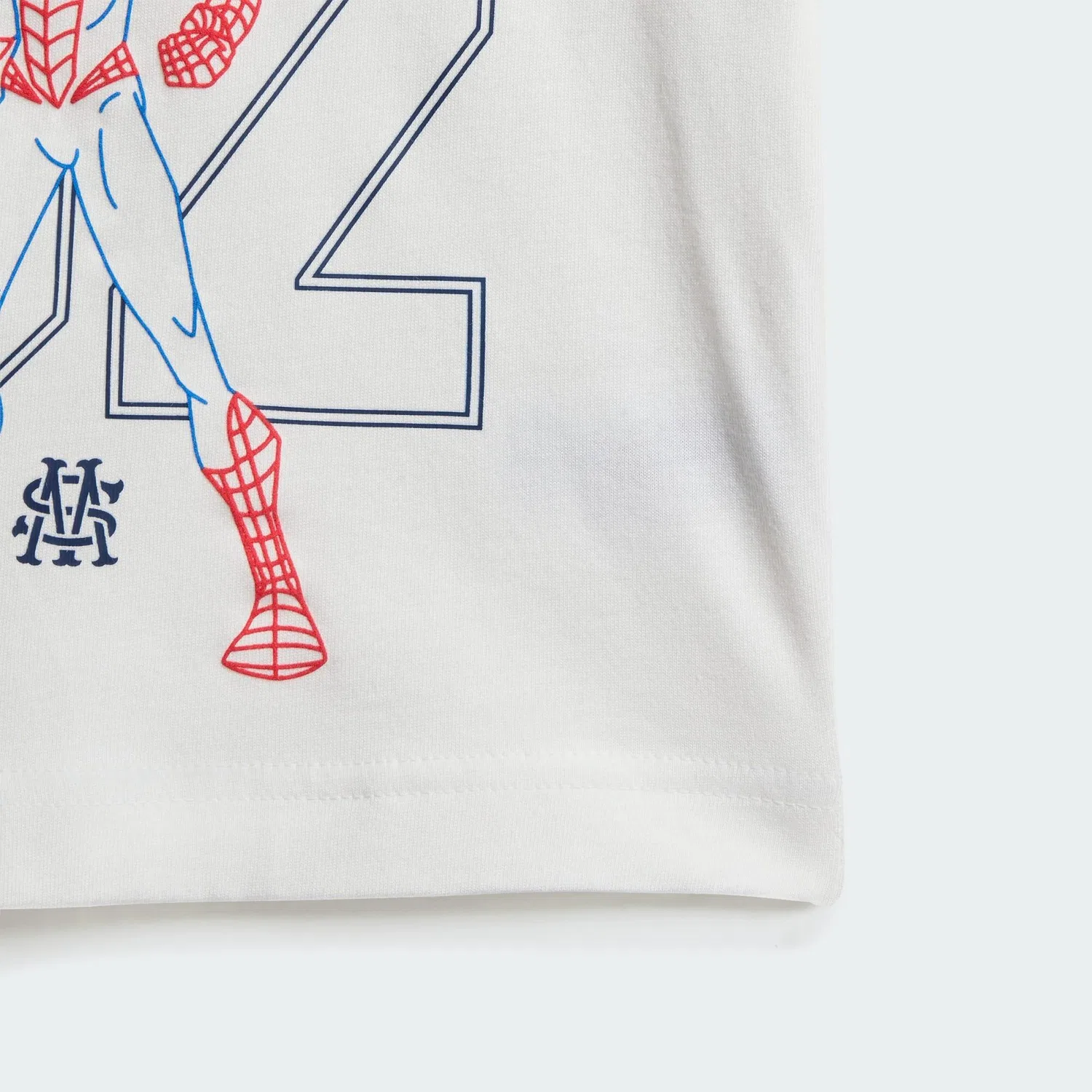 Детский комплект с принтом Spider-Man Adidas, Weiß / Konigsblau — фото 4