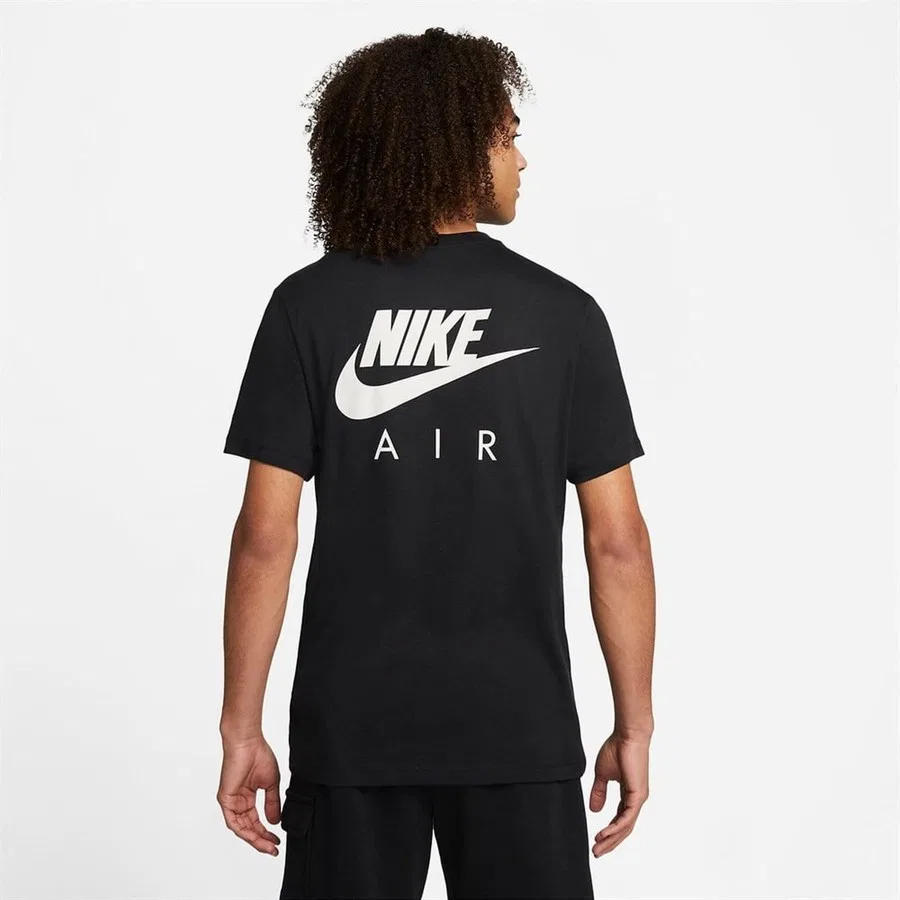 Футболка спортивная с коротким рукавом Nike Air 1 Tee, XS, Черный — фото 4