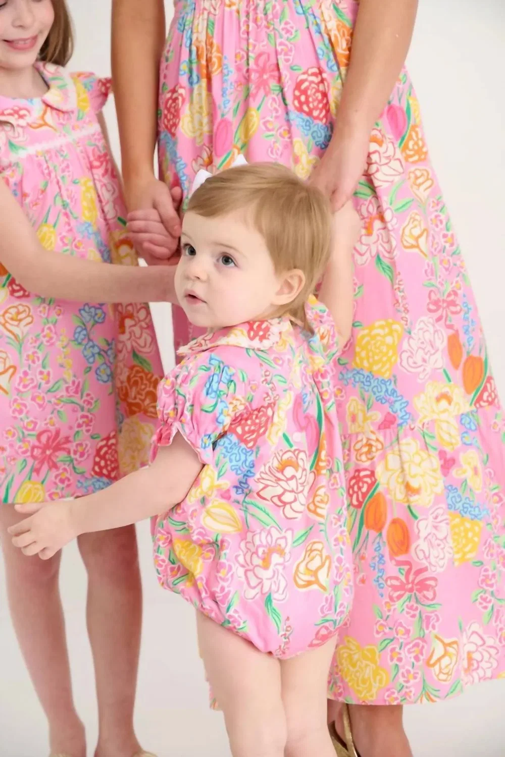 Детский боди-комбинезон для девочек с цветочным принтом Holly Day Bubble Romper The Beaufort Bonnet Company, Sheridan French Floral — фото 3