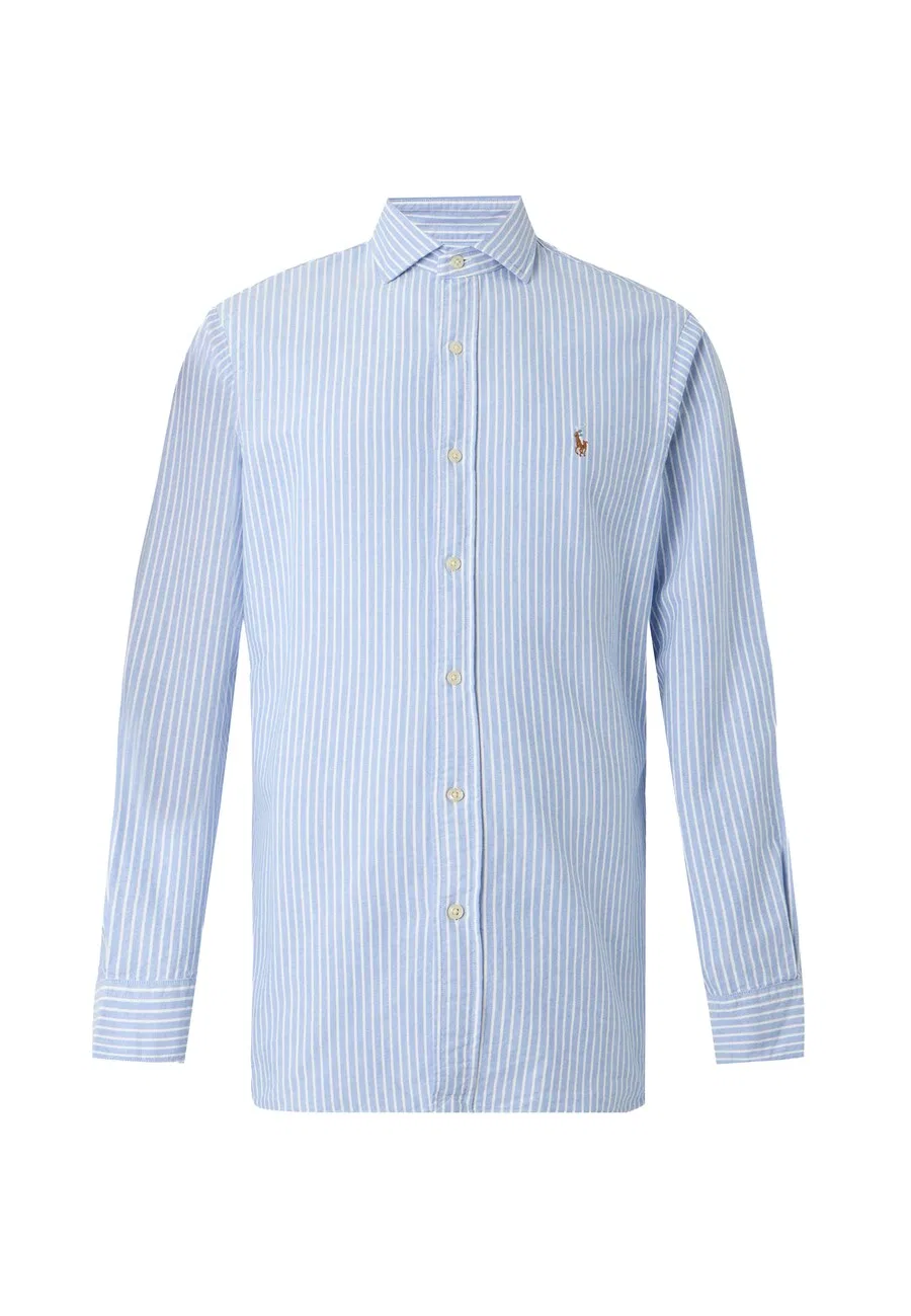 Рубашка Polo Ralph Lauren Regular fit Button Up Shirt 'CLASSIC' светло-голубого цвета