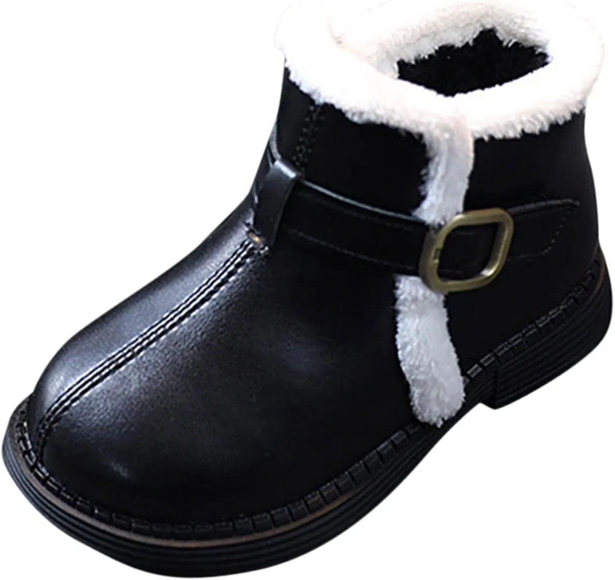Детские ботинки для девочек с принтом Autumn Winter, модель Fashion, бренд, Black