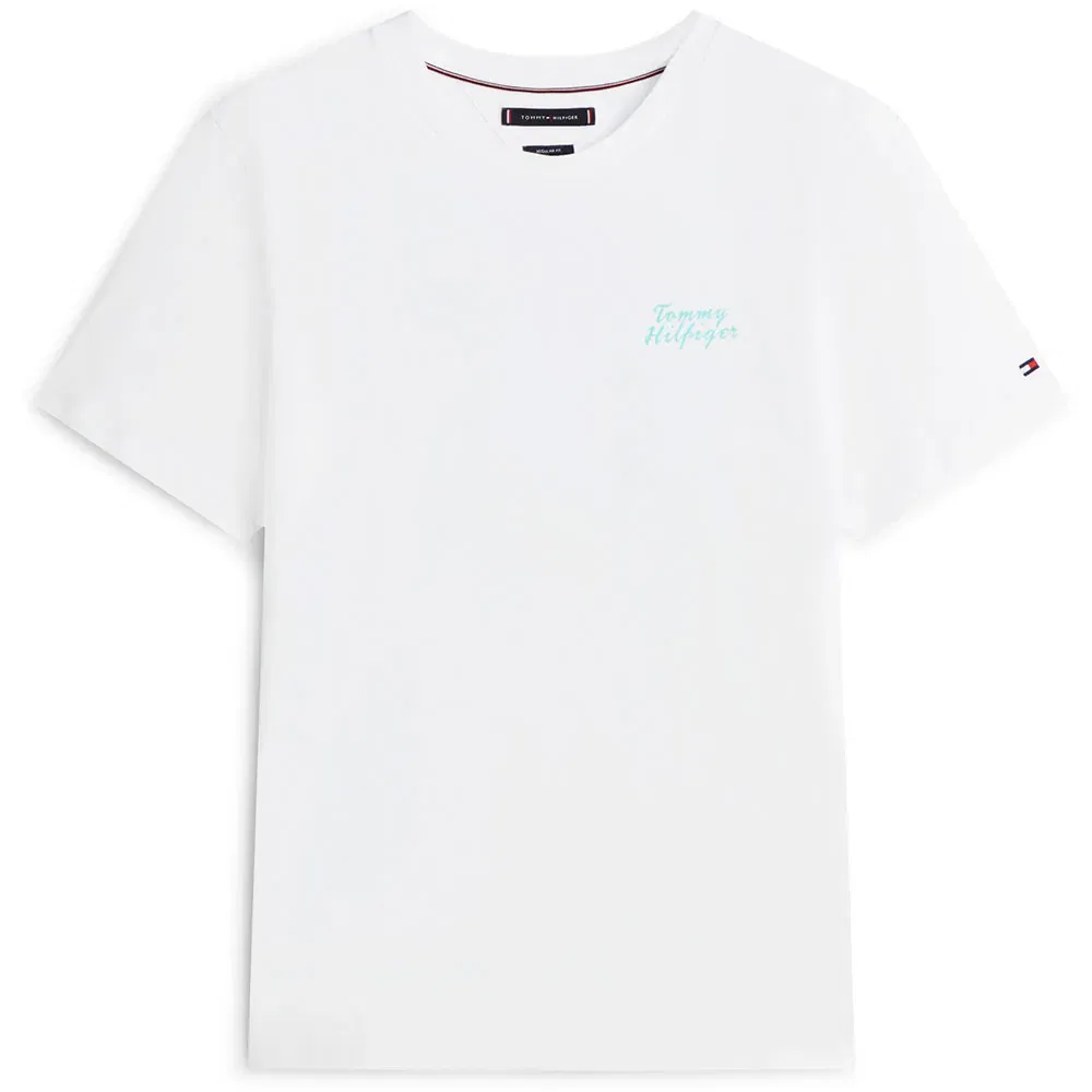 Футболка с коротким рукавом Palm Photo Tommy Hilfiger, белый
