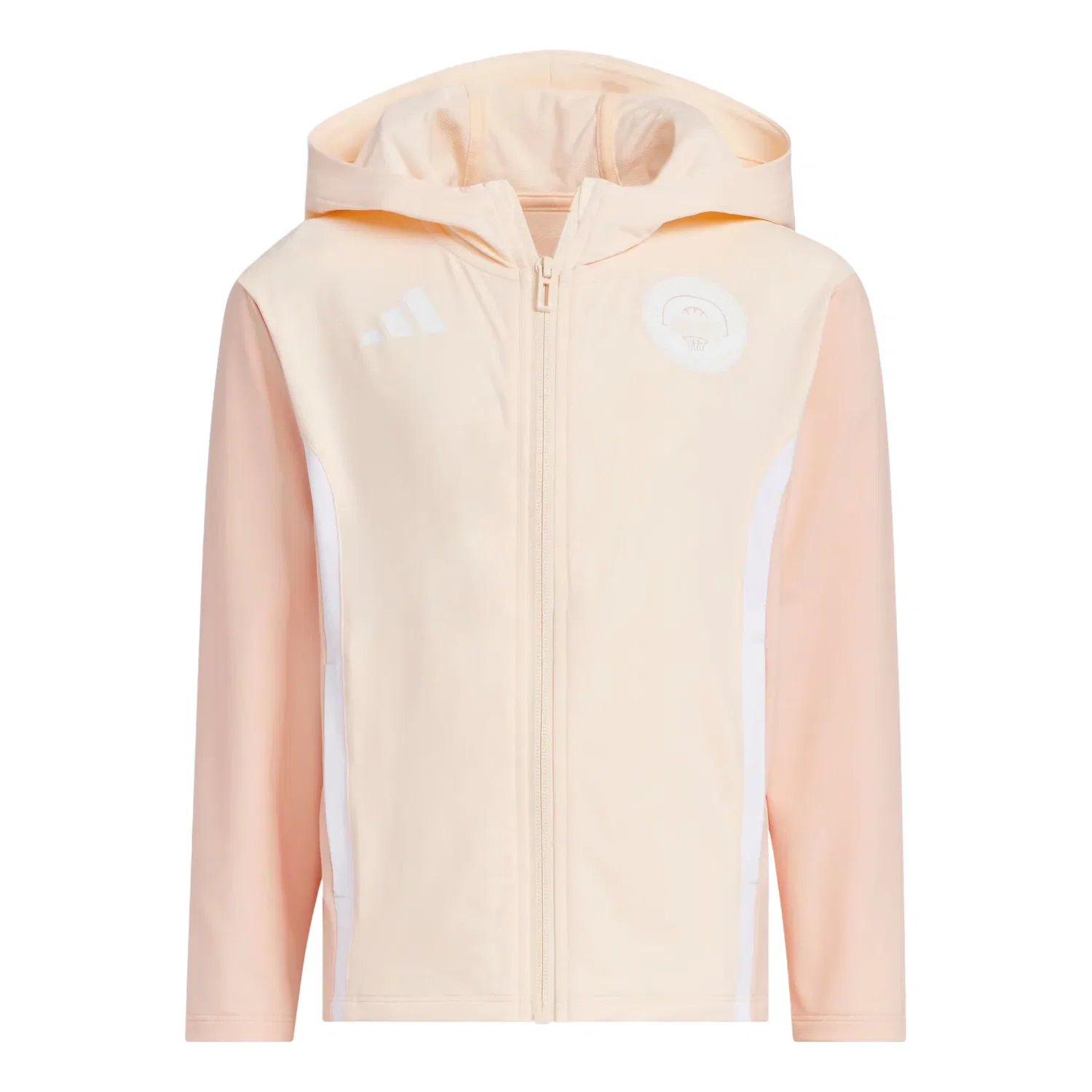 Детская куртка Knitted Hooded Jacket 'Bleached Pink' adidas, Bleached Pink