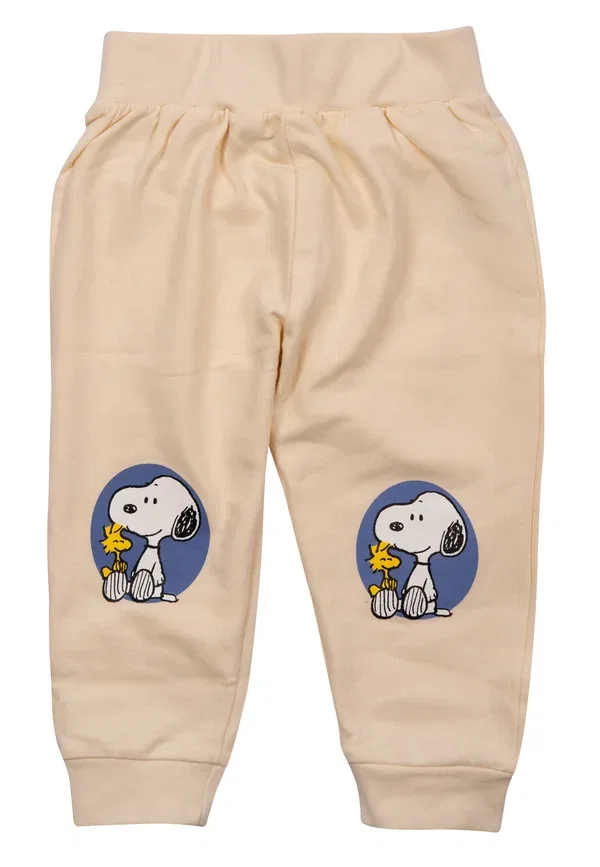 Комплект из свитшота и брюк с принтом Peanuts Snoopy, голубой, бежевый — фото 3