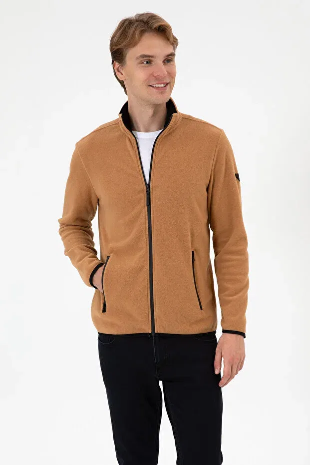 Мужской кардиган из флиса с воротником-стойкой U.S. Polo Assn., Multicolor — фото 3
