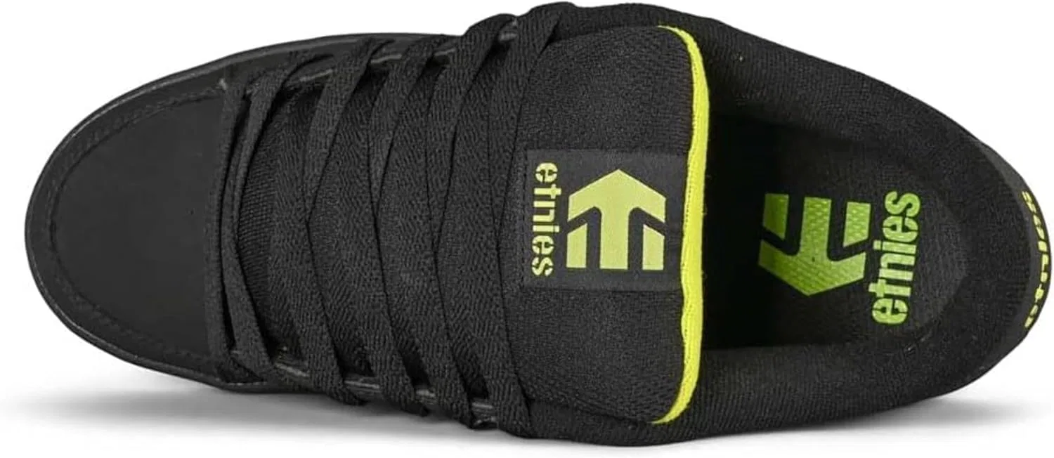 Кроссовки Etnies Kingpin Classic Skate Heritage Fashion Style с модной усиленной подошвой для повседневной носки, Black / Green — фото 3