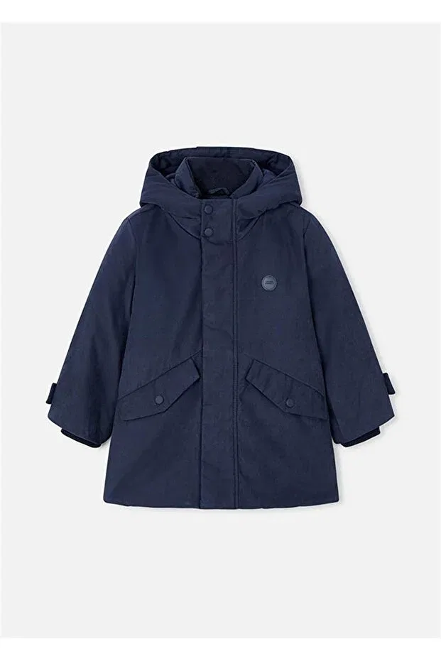 Детское пальто для мальчиков с капюшоном Mayoral, Navy Blue