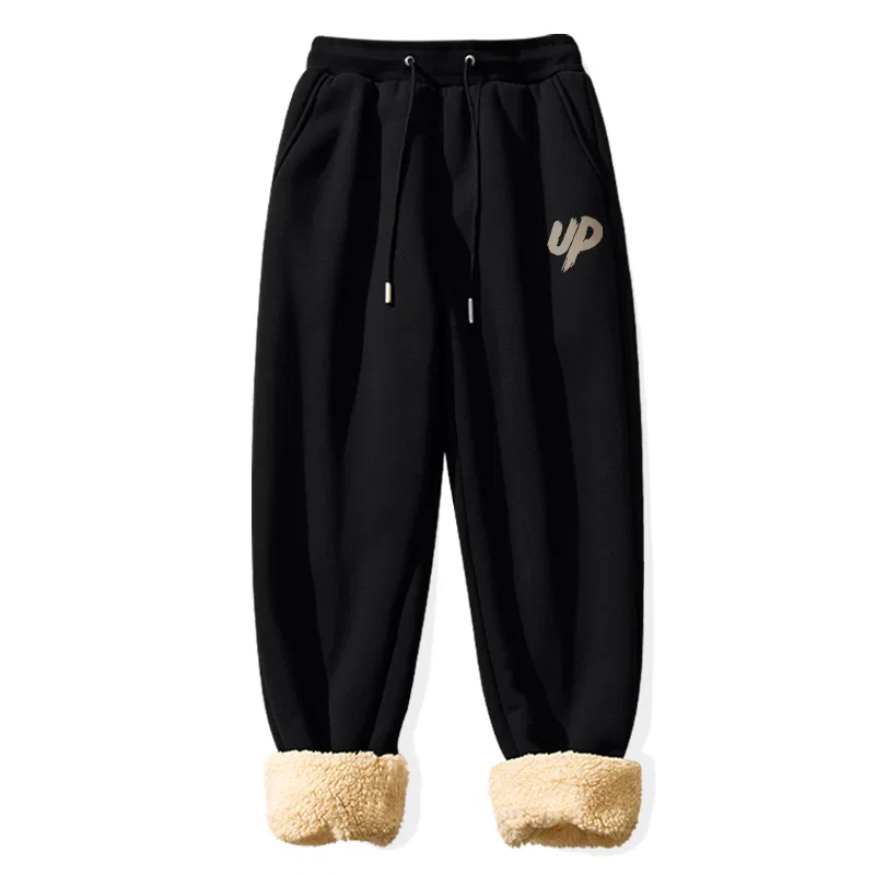 Детские спортивные штаны Утепленные Sherpa Black B-Broke The Trend Pants Logo, MINISO, Upgraded Sherpa Black