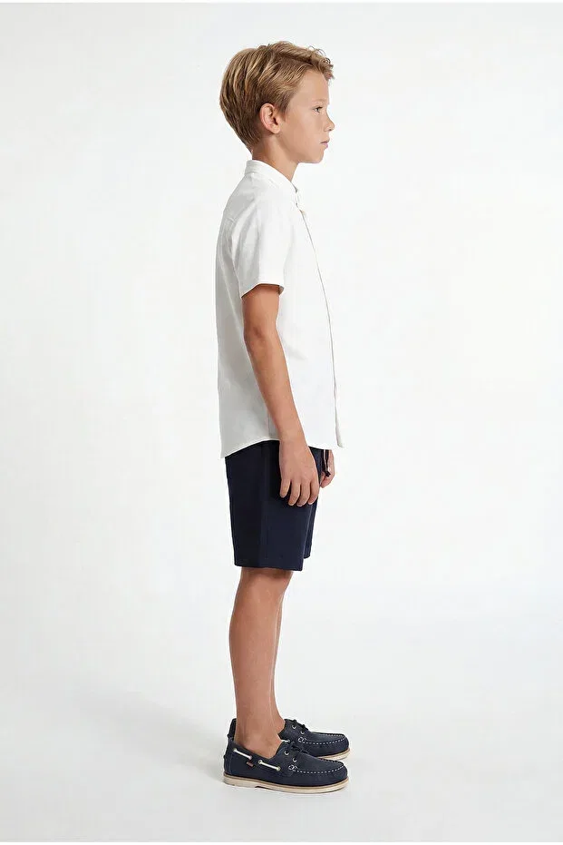 Детские шорты для мальчиков текстурные Paulmark, Navy Blue — фото 4