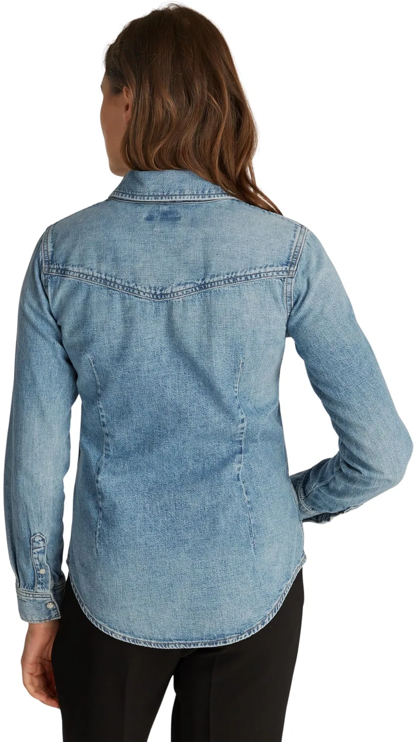 Женская рубашка из хлопка Sam Cotton Tommy Hilfiger, Denim (Sam) — фото 2