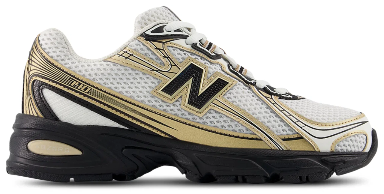 Кроссовки для мальчиков 740 New Balance, цвет White/Gold/Black