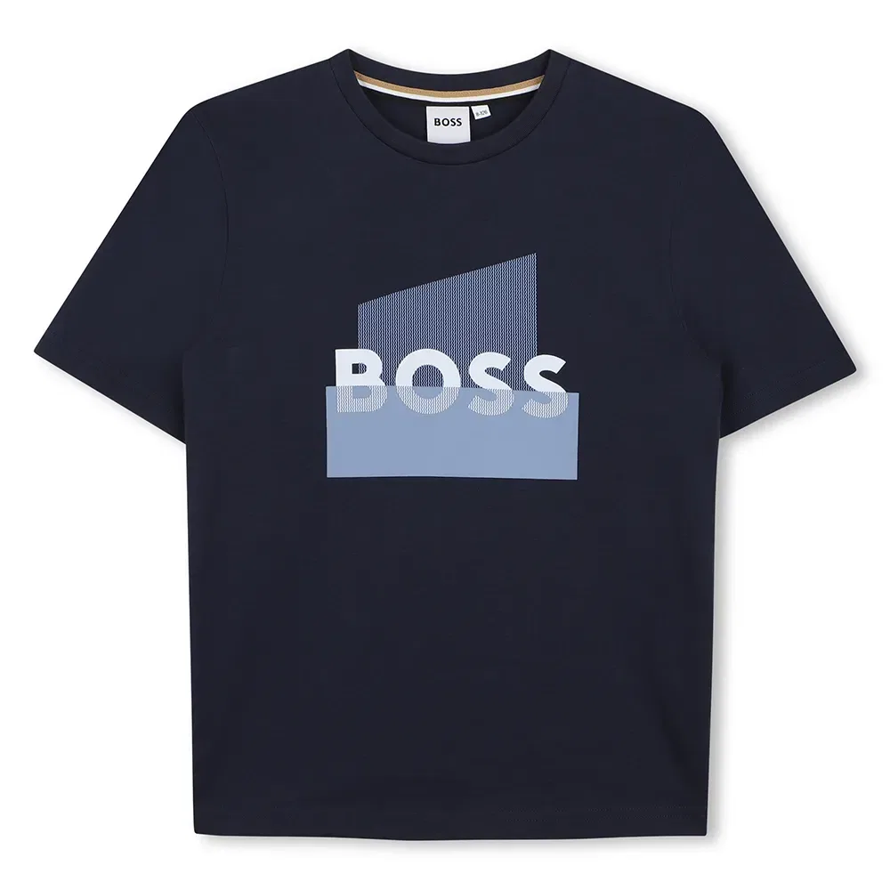 Детская футболка для мальчиков с графическим принтом BOSS J52978 BOSS, Blue