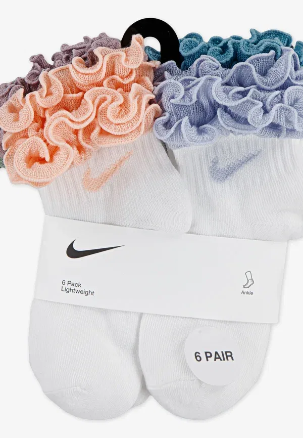 Носки с рюшами 6 пар, полиэстер, Ruffle ankle Nike Sportswear multi-coloured, мультиколор — фото 3