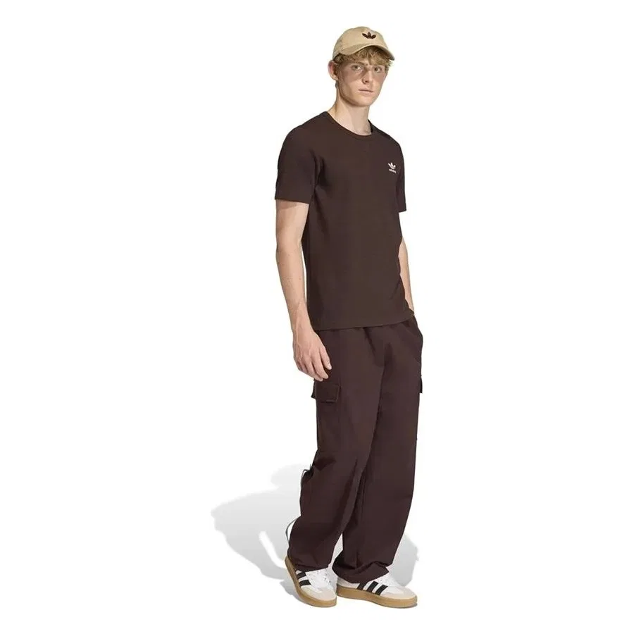 Мужская футболка с коротким рукавом adidas Ess W Tee KE1136, Коричневый — фото 4