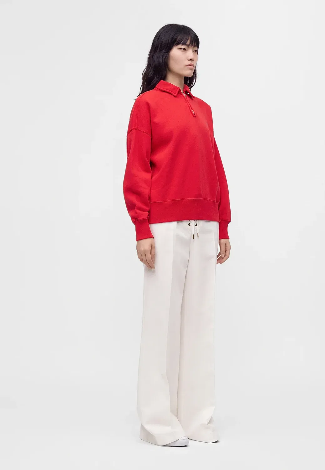 Толстовка с застежкой-молнией до середины груди Polo Ralph Lauren, Very Red — фото 4
