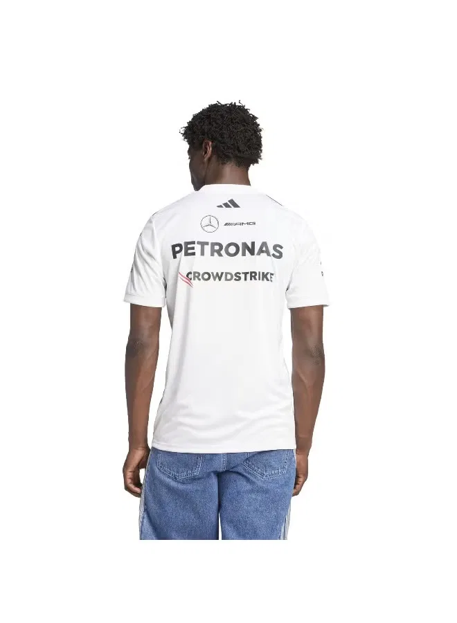 Джерси гоночное с технологией AEROREADY Mercedes - AMG Petronas Formula One Team Adidas, белый — фото 3