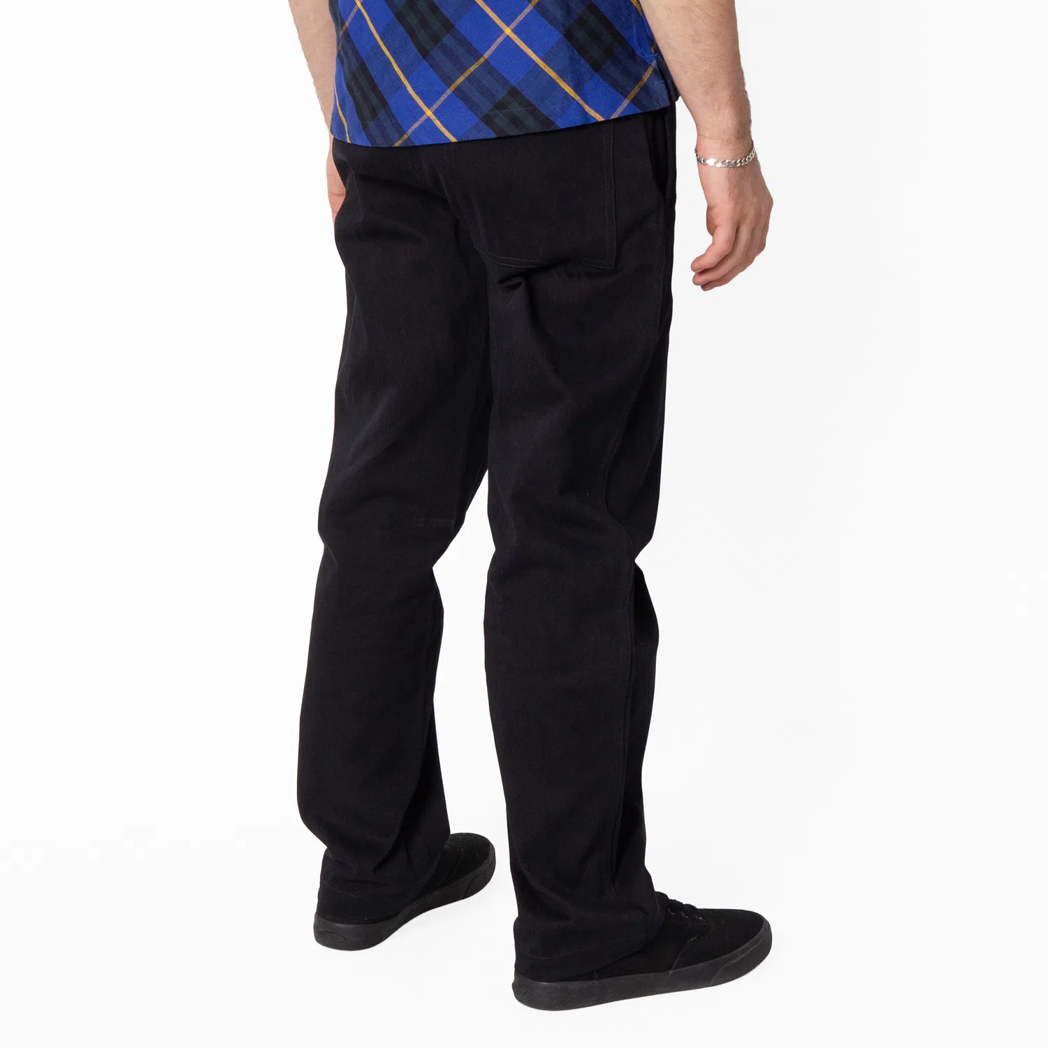 Брюки хлопковые с принтом Equestrian Knight Cotton Trousers Burberry, Black — фото 3