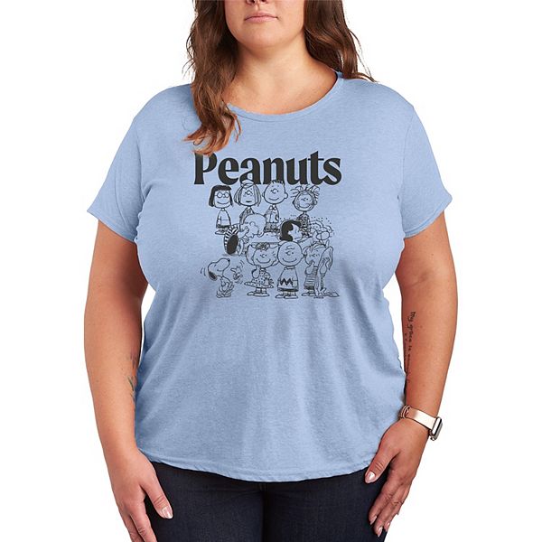 

Футболка с принтом Peanuts Licensed Character, Heather Chambray Blue, Синий, Футболка с принтом Peanuts Licensed Character, Heather Chambray Blue