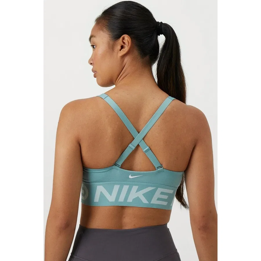 Спортивный бюстгальтер с V-образным вырезом Nike Pro Indy Plunge-Support Bra, Темно-синий — фото 2