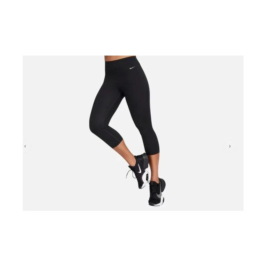Спортивные леггинсы с высокой посадкой Nike Universa Medium-Support High-Waisted Cropped, Черный