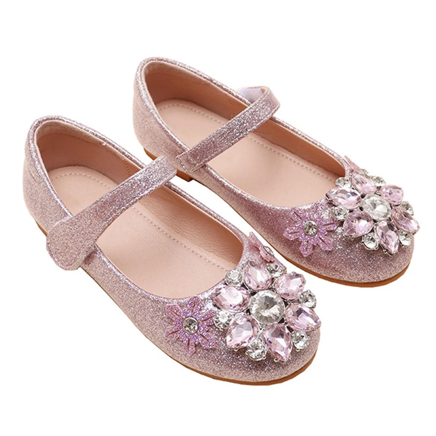 Детские кроссовки для девочек с кристаллами OBiQuzz, Pink