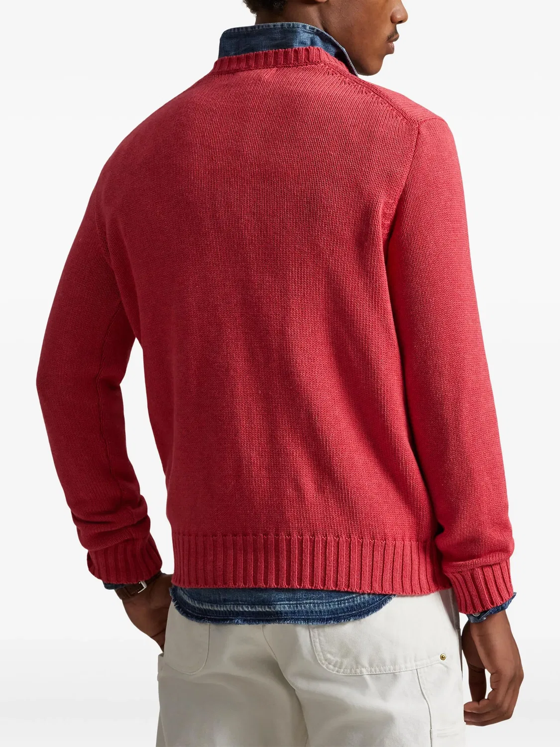 Polo Ralph Lauren Свитер красный с логотипом — фото 2