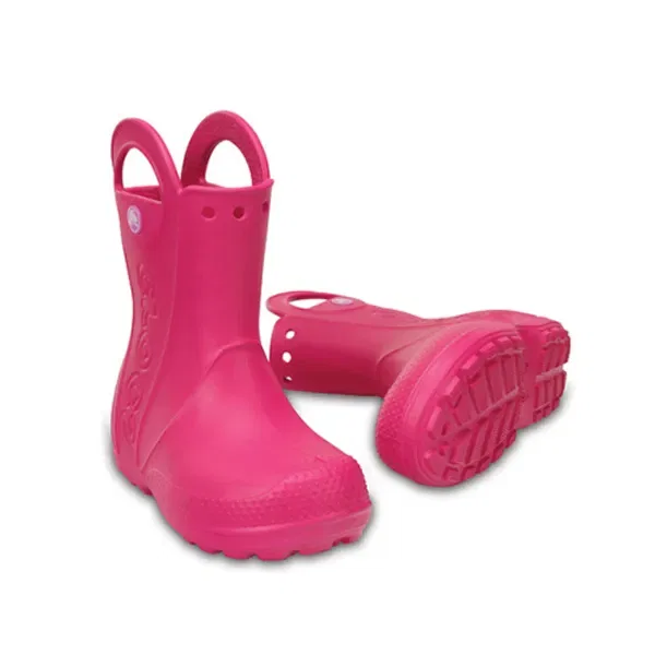 Резиновые сапоги Handle It Rainboots Crocs Kids, розовый — фото 4
