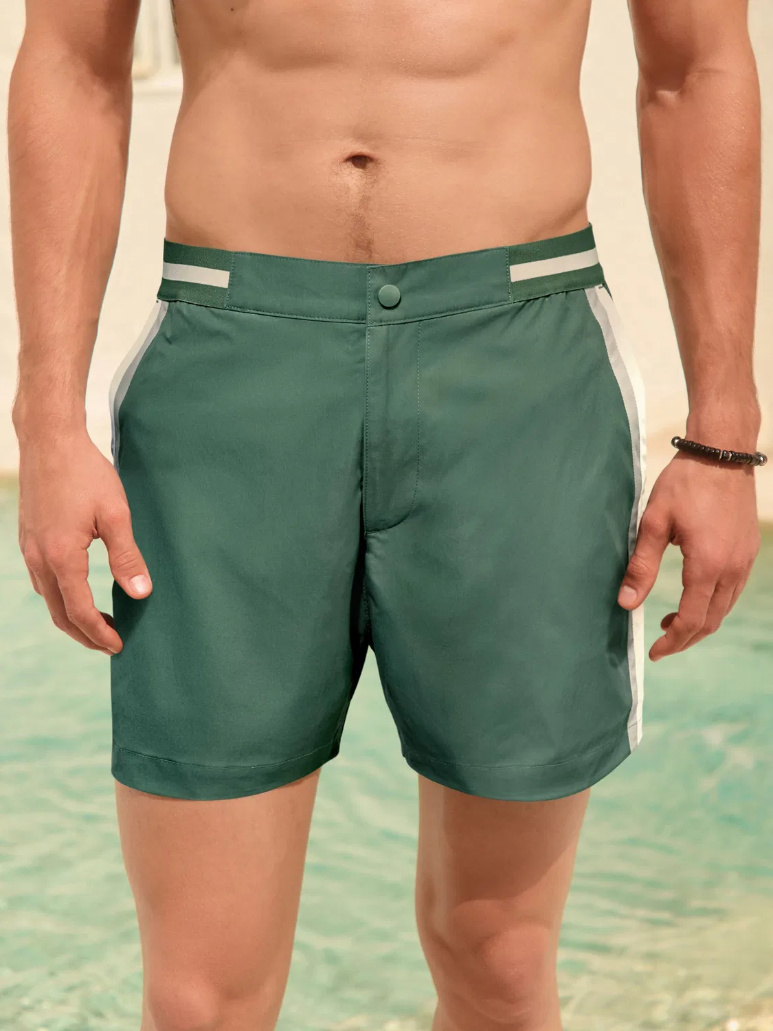 Плавки, цветблок, Sage Green Next, зеленый