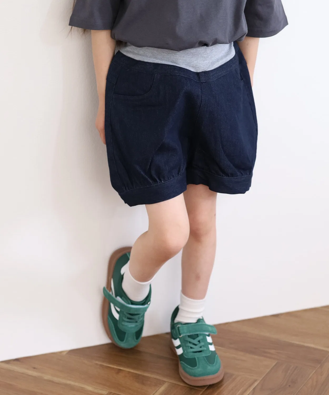 Детские джинсовые шорты с принтом NARNAD KIDS FUNALIVE, Indigo Blue