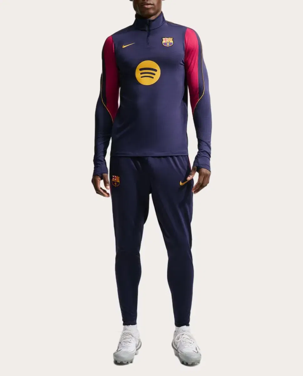 Мужская футболка с принтом FC Barcelona 2026-2027 Stadium Dri-FIT Strike Drill Top Nike, Azul Oscuro — фото 4