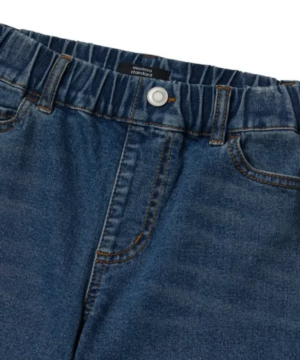 Джинсы прямые slim, Musinsa Standard Kids, средний индиго — фото 4