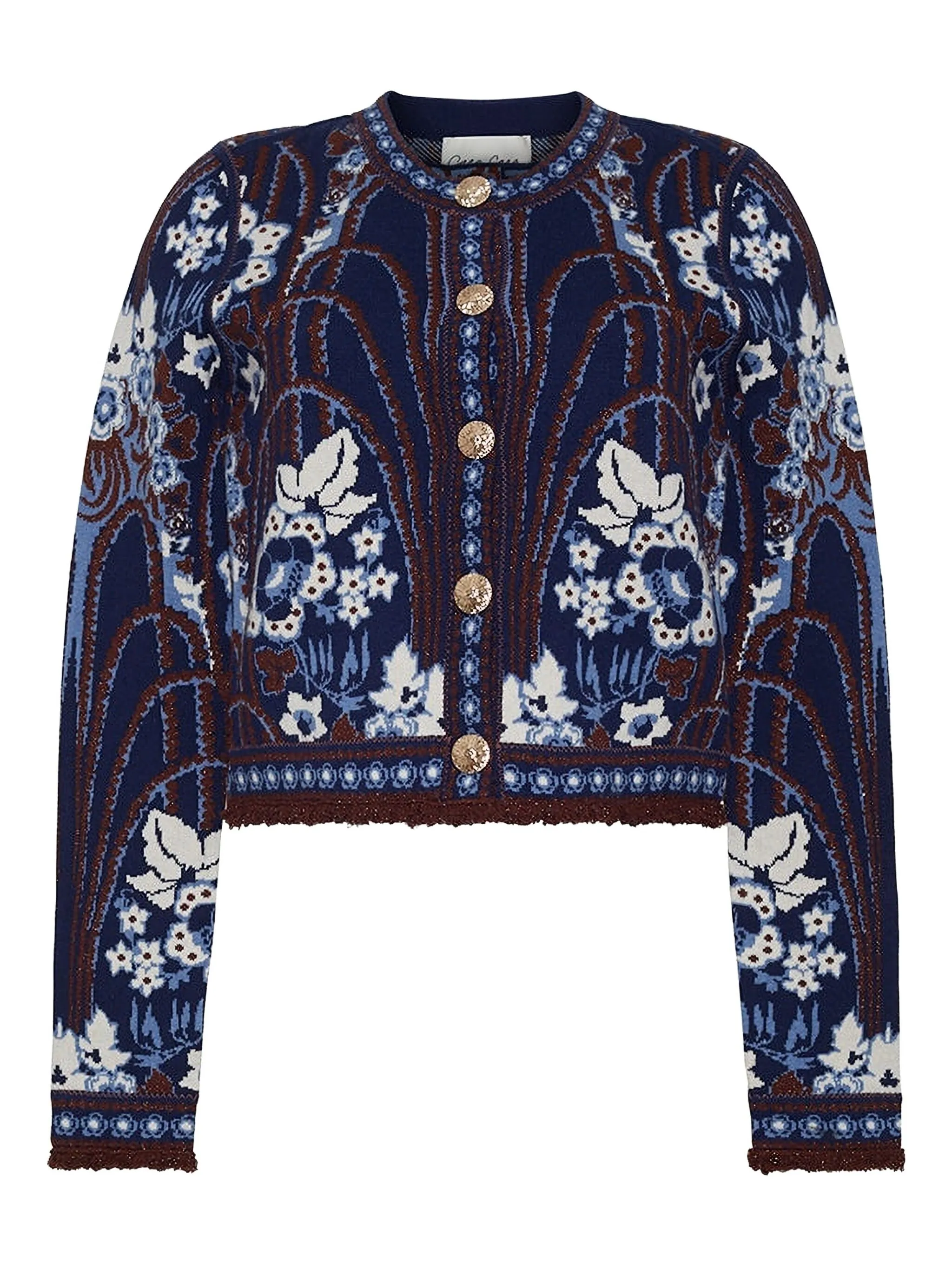 

Кардиган Livi с цветочным узором Cara Cara, синий