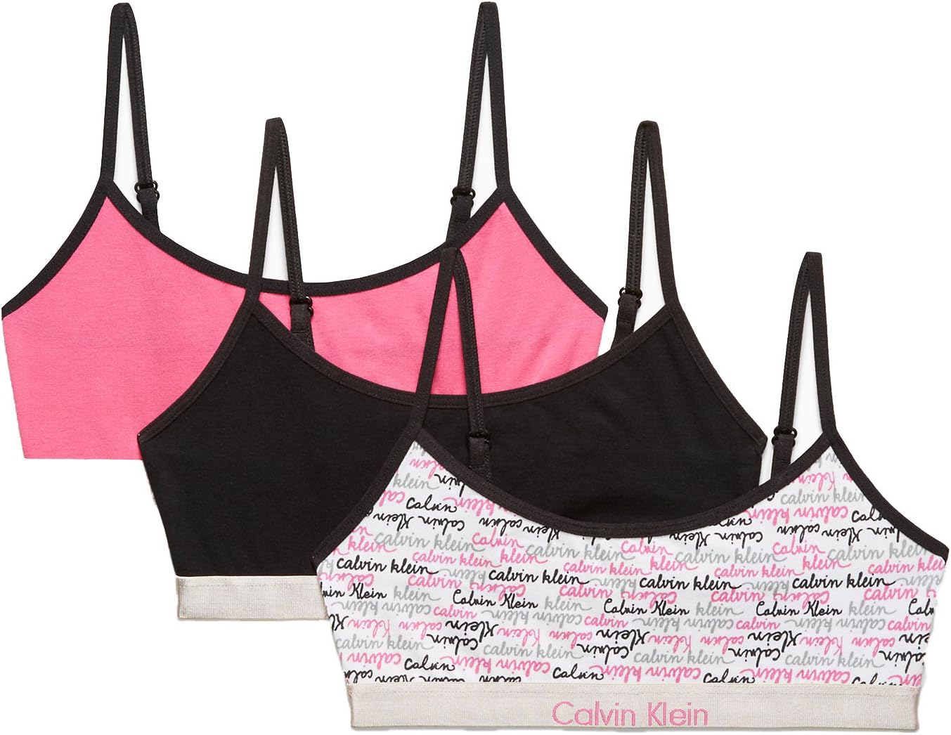 

Набор из 3 укороченных бюстгальтеров Calvin Klein Big Girls Ck, B(37137222-99)/P