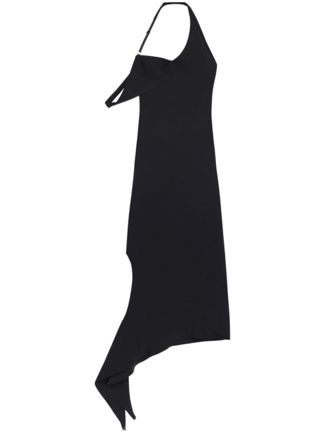 

Креповое платье макси Undressed Courrèges, черный