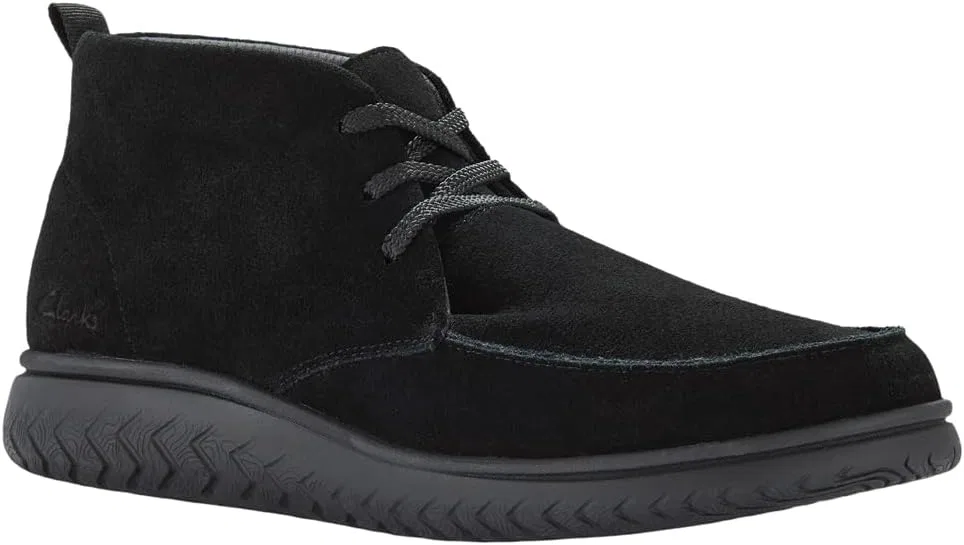 Мужские мокасины Relaxlite Chukka Clarks Premium, Black Sde — фото 4