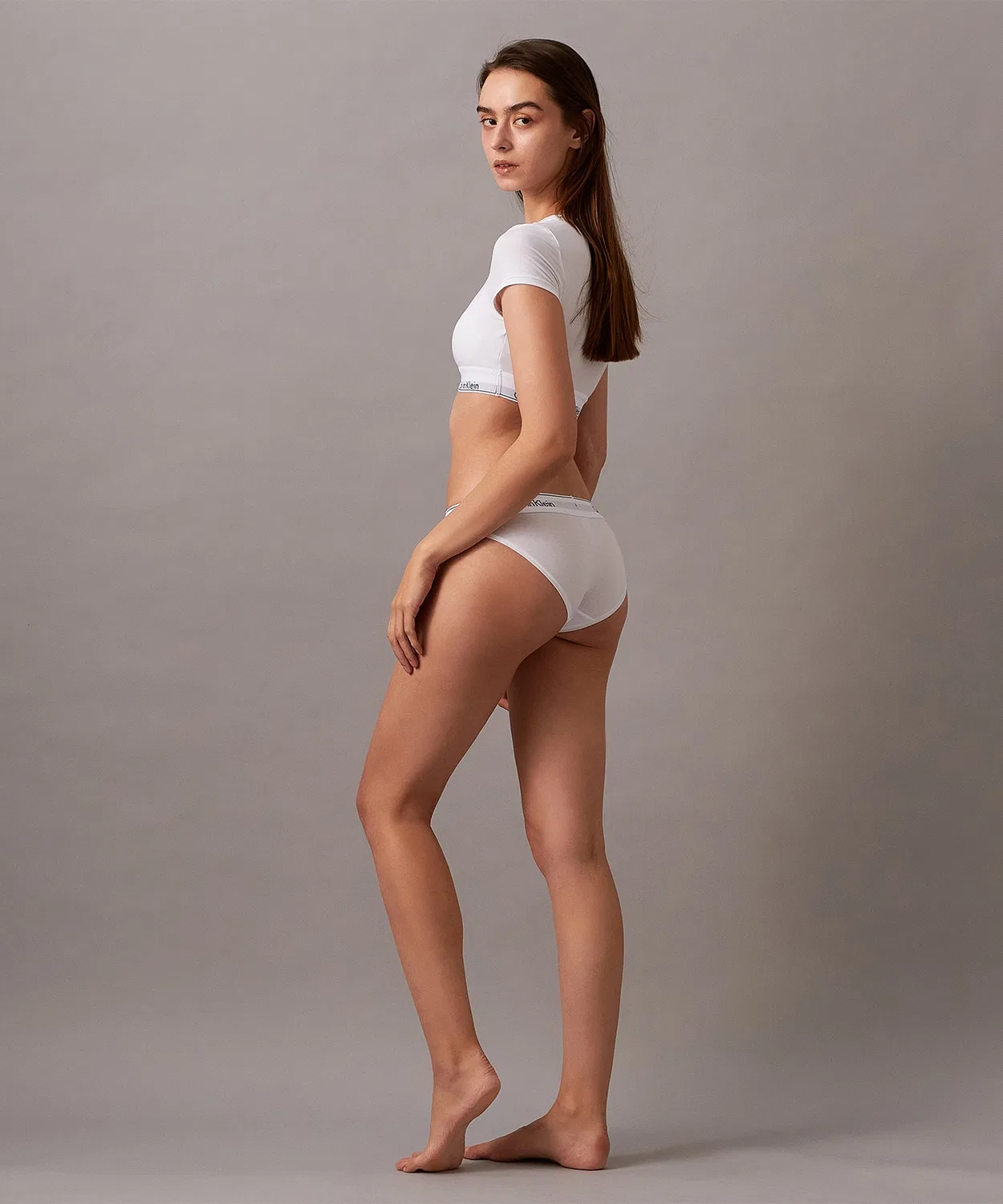 Бралетт-футболка Calvin Klein Icon Cotton, чёрный — фото 4