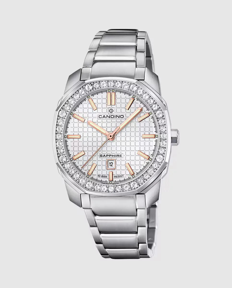 

C4756/1 Lady Elegance женские часы из серебряной стали Candino, серебряный