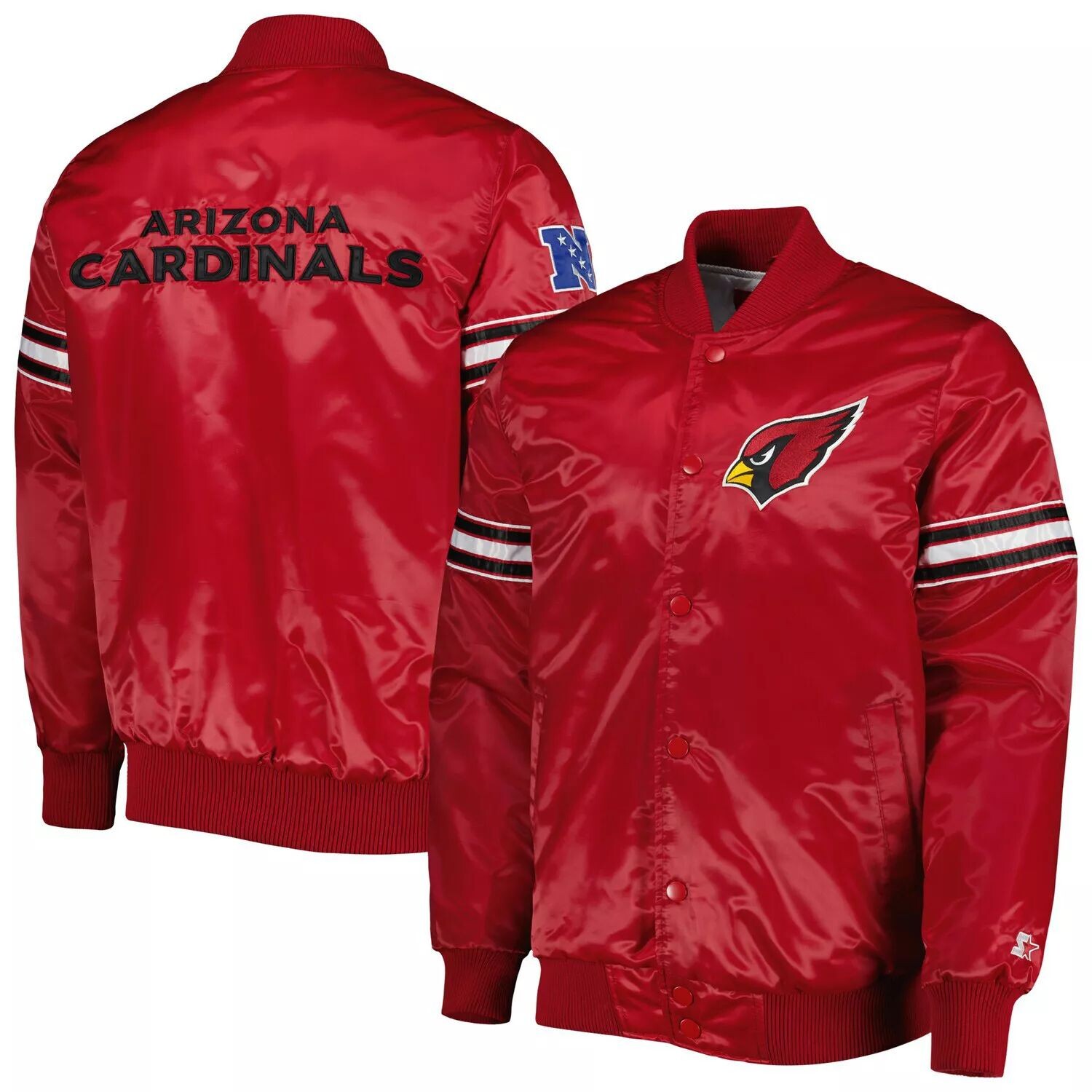 

Мужская куртка на кнопках Cardinal Arizona Cardinals The Pick and Roll Starter