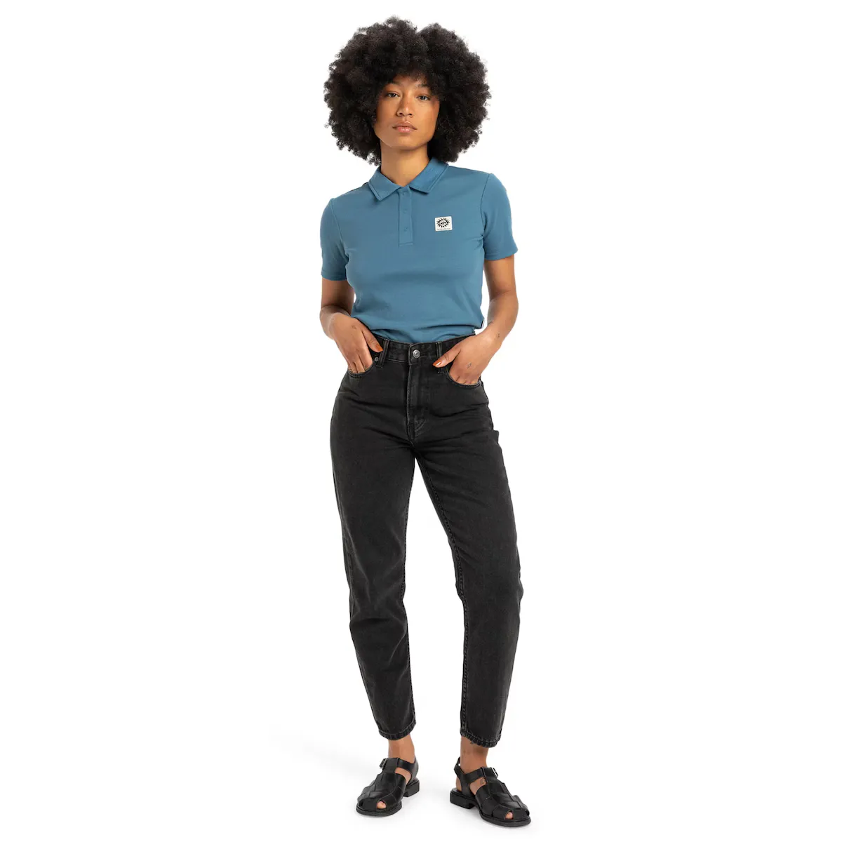 

Mom Denim Quiksilver женские брюки, чёрный