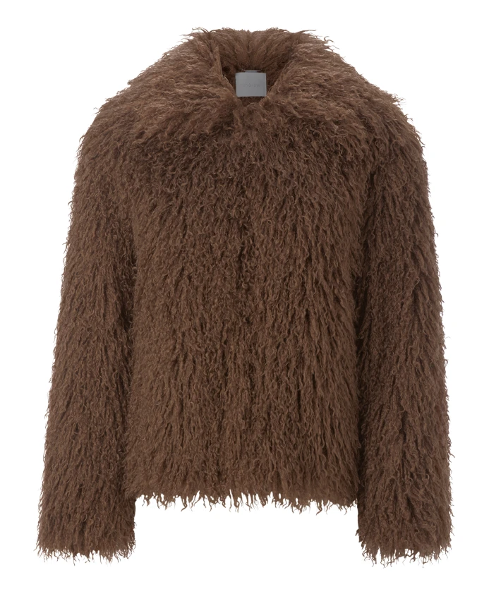 

Куртка из длинношерстной овчины Rich & Royal, коричневый